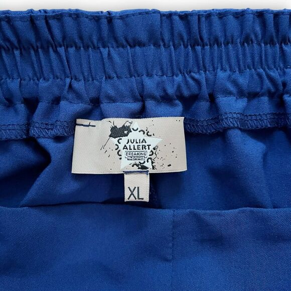 Julia Allert High Waist Wide Leg Blue Pull On Trouser Pants Women's Size XL - Picture 5 of 7